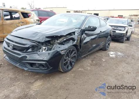2019 Honda Civic Sport z USA, uszkodzony, nr VIN 2HGFC4B87KH300243